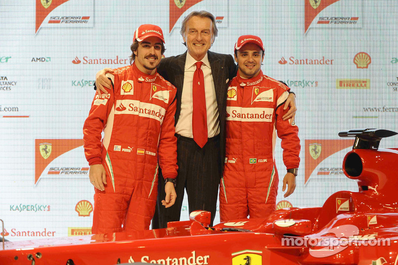 Fernando Alonso, Luca di Montezemolo, Felipe Massa