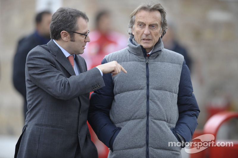 Stefano Domenicali Ferrari Direktörüü ve Luca di Montezemolo, Scuderia Ferrari, FIAT Yönetim Kurulu