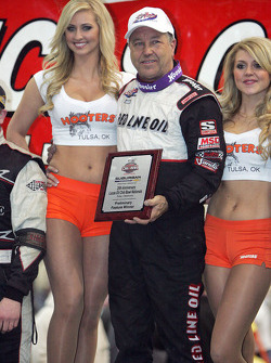Sammy Swindell celebrates his victory