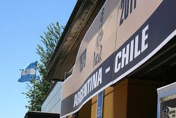 Dakar Rally signage in Buenos Aires