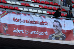 Des fans de Robert Kubica (Renault)