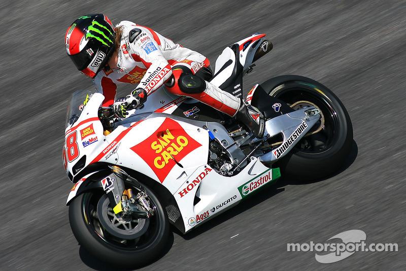 Marco Simoncelli of San Carlo Honda Gresini