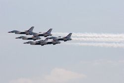 Flyover by the Thunderbirds