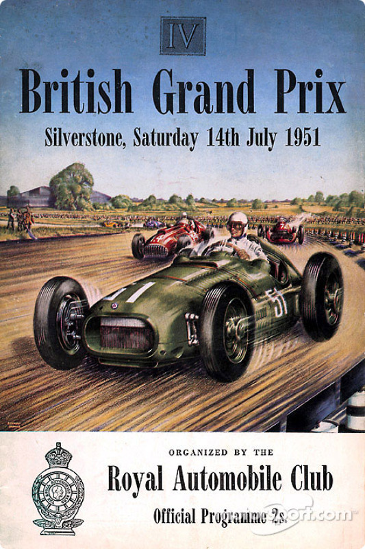 Poster del Gran Premio Británico de 1951