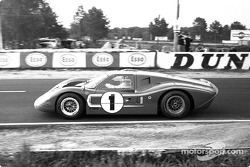 Dan Gurney and A.J. Foyt (1) won in a GT-40 Mark IV