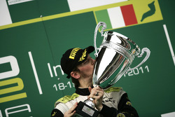 Podium : le vainqueur Romain Grosjean