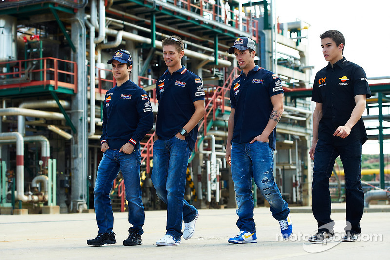 Dani Pedrosa, Casey Stoner, Andrea Dovizioso y Marc Márquez