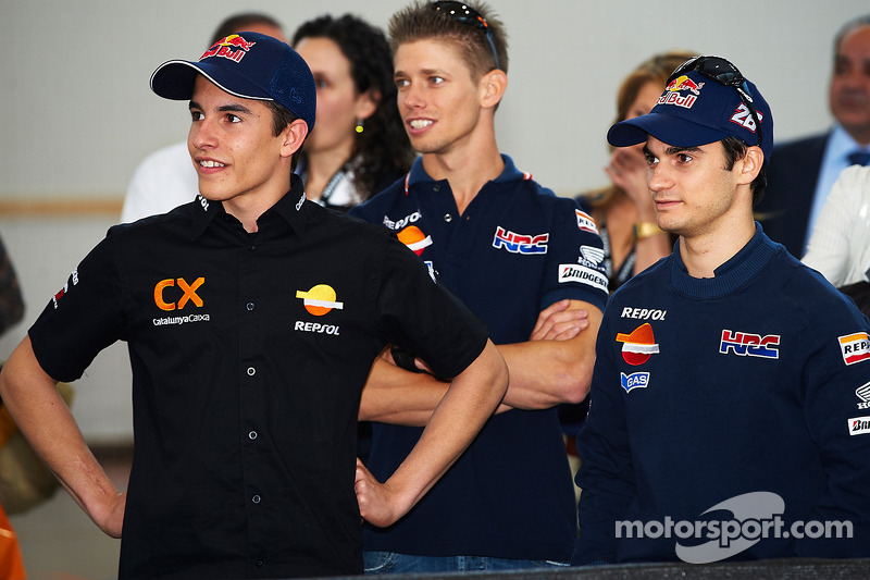 Marc Marquez, Dani Pedrosa and Casey Stoner