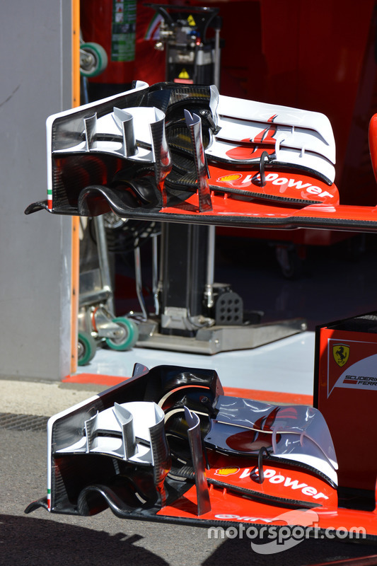 Ferrari SF16-H,  ala delantera detalle
