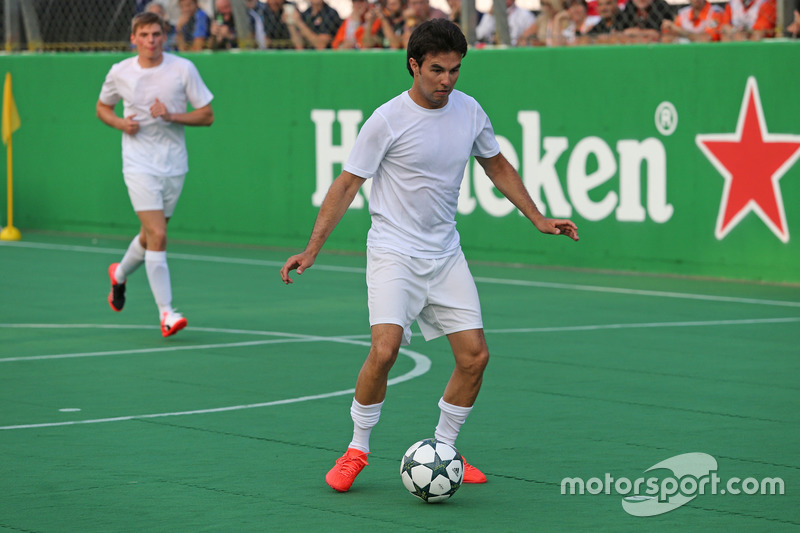 Partido a beneficio presentado por Heineken, Sergio Pérez, Sahara Force India