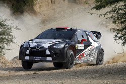 Kimi Raikkonen and Kaj Lindstrom, Citroën DS3 WRC, ICE 1 Racing