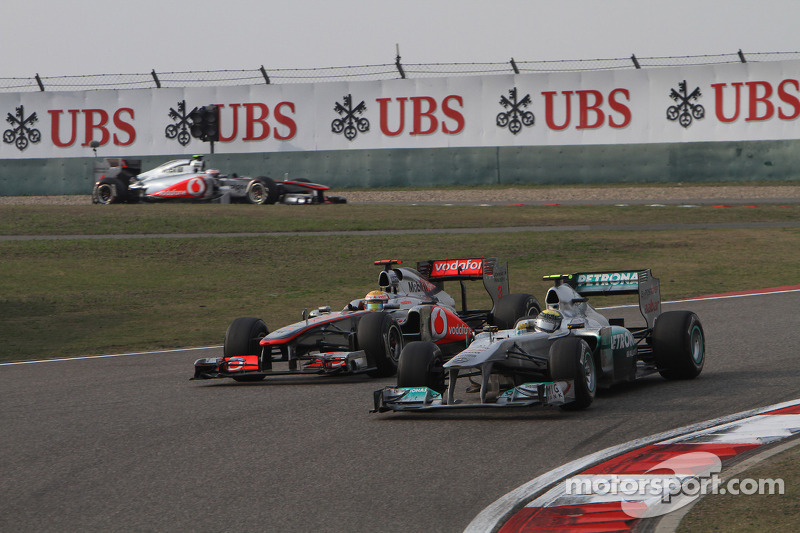 Nico Rosberg, Mercedes GP ve Lewis Hamilton, McLaren Mercedes