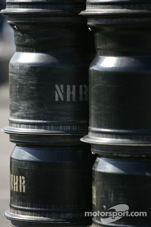 Wheels ready to go at Newman Haas Racing