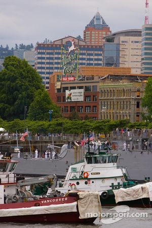 Boats on Willamette River