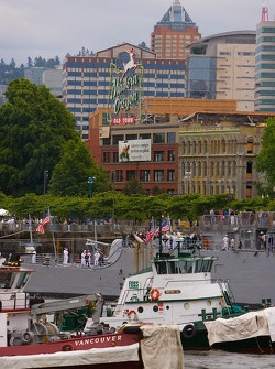 Boats on Willamette River