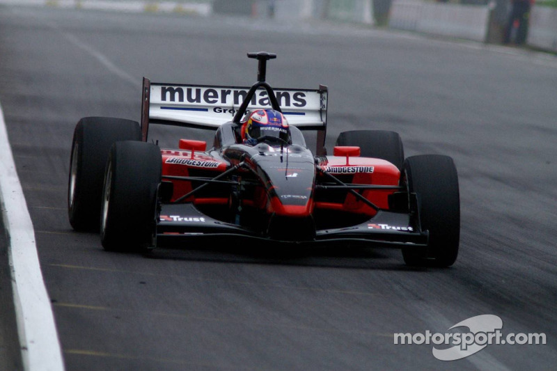 Robert Doornbos sur la ligne droite principale