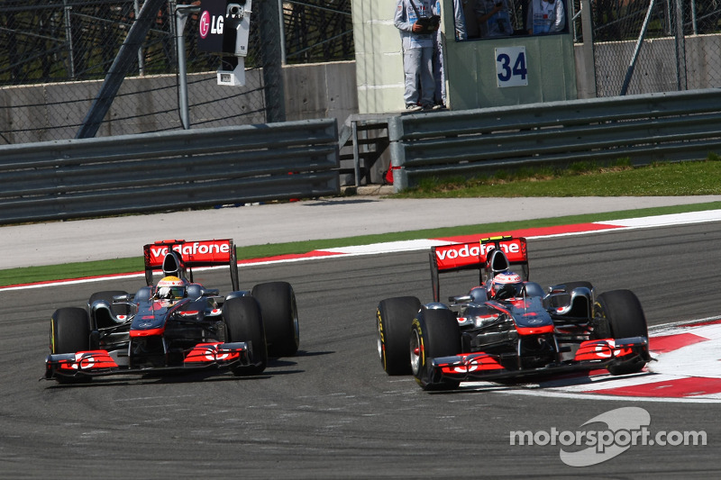 Lewis Hamilton, McLaren Mercedes ve Jenson Button, McLaren Mercedes