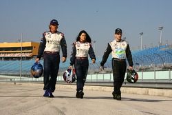 Buddy Rice, Danica Patrick y Paul Dana