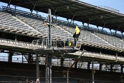 Testing opened under a running caution for a few minutes dut to cool track temperature