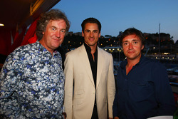 Top Gear's James May and Richard Hammond with Adrian Sutil