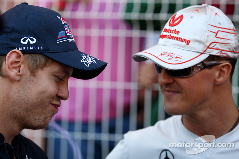 Sebastian Vettel, Red Bull Racing, Michael Schumacher, Mercedes GP Petronas F1 Team