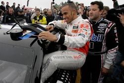 Lewis Hamilton and Tony Stewart