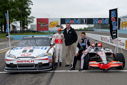 Lewis Hamilton en Tony Stewart