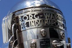 Detail of the legendary Borg Warner Trophy