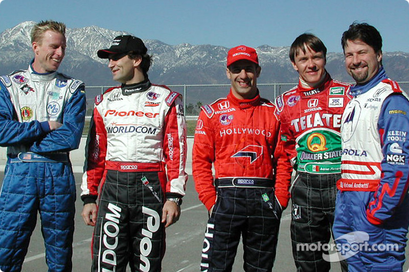 Driven Street Team co-captains: Memo Gidley, Alex Zanardi, Tony Kanaan,Adrian Fernandez and Michael Andretti