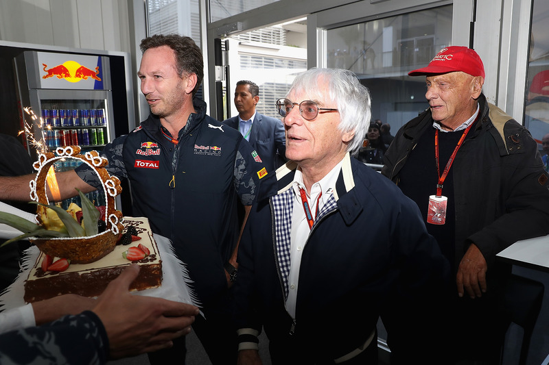 Берні Екклстоун, керівник Red Bull Racing Крістіан Хорнер, невиконавчий директор Mercedes GP Нікі Лауда