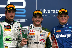 Pódio: vencedor Jules Bianchi, Lotus ART , segundo Christian Vietoris, Racing Engineering, terceiro Marcus Ericsson, iSport International