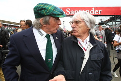 Sir Jackie Stewart with Bernie Ecclestone (GBR)