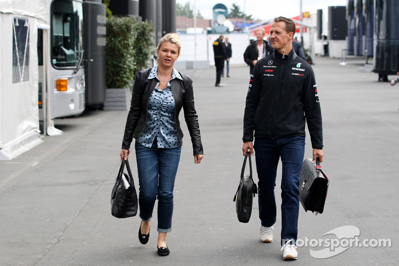 Corina Schumacher, Corinna, Wife of Michael Schumacher, Michael Schumacher, Mercedes GP F1 Team