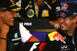 Press conference: Michael Schumacher, Mercedes GP and Sebastian Vettel, Red Bull Racing