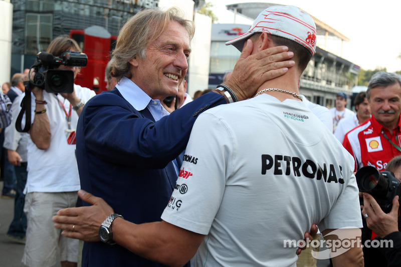 Luca di Montezemolo, Scuderia Ferrari, FIAT Yönetim Kurulu Başkanı ve Başkanı, Ferrari ve Michael Schumacher, Mercedes GP F1 Team