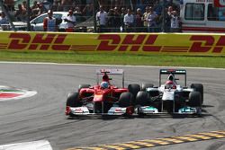 Fernando Alonso, Scuderia Ferrari and Michael Schumacher, Mercedes GP F1 Team