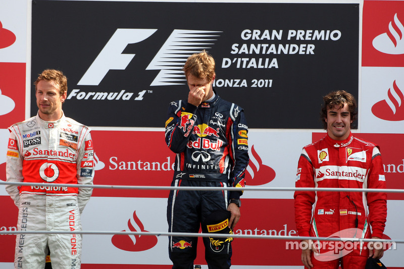 2011: 1. Sebastian Vettel, 2. Jenson Button, 3. Fernando Alonso