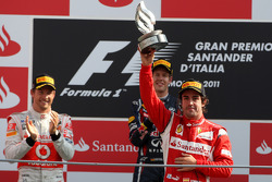 Podium: third place Fernando Alonso, Scuderia Ferrari