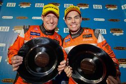 Race winners Craig Lowndes and Mark Skaife