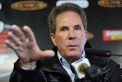 Darrell Waltrip and the SPEED crew during a news conference