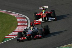 Lewis Hamilton, McLaren Mercedes et Michael Schumacher, Mercedes GP