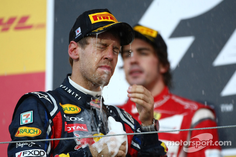 Tercer clasificado del GP de Japón y campeón del mundo 2011, Sebastian Vettel