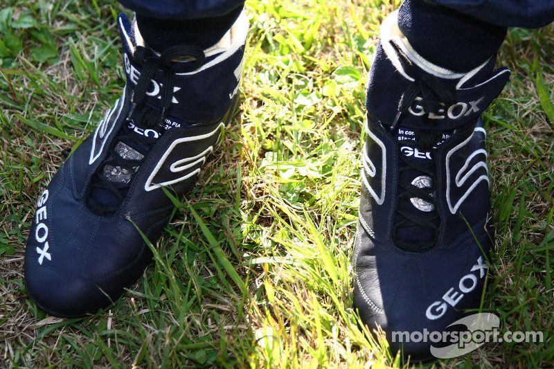 Sebastian Vettel, Red Bull Racing boots with special coins