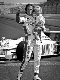 2011 Indy 500 race winner Dan Wheldon, Bryan Herta Autosport with Curb / Agajanian with son Sebastian