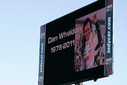 The track announces Dan Wheldon's passing