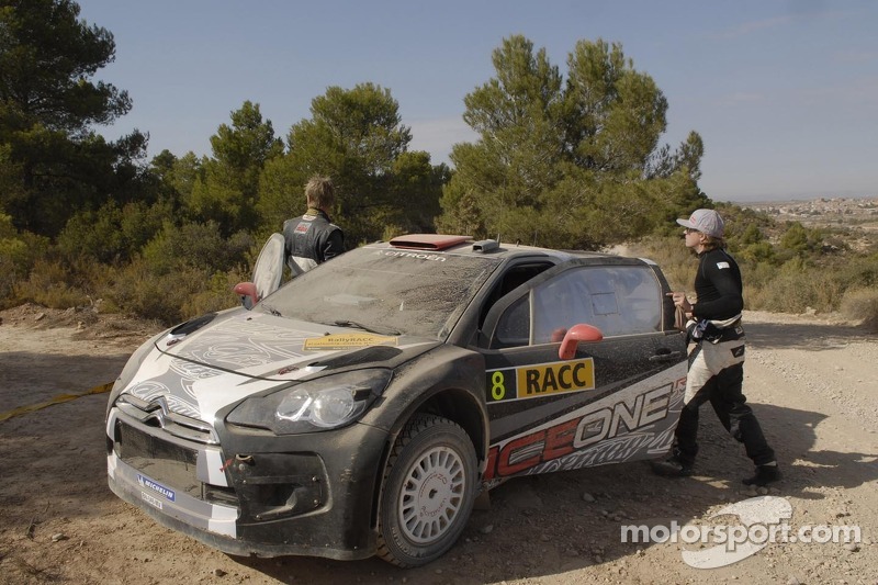 Kimi Raikkonen and Kaj Lindstrom, Citroën DS3 WRC, ICE 1 Racing