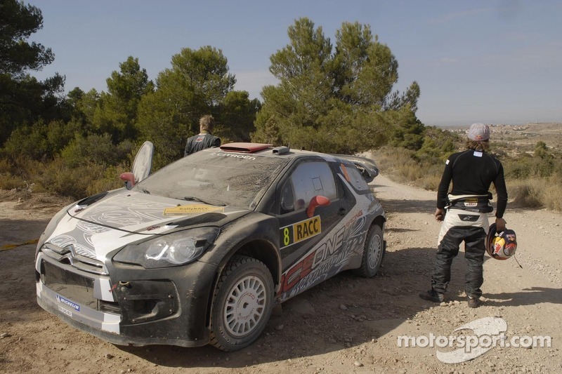 Kimi Raikkonen et Kaj Lindström, Citroën DS3 WRC, ICE 1 Racing