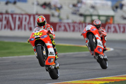 Valentino Rossi and Nicky Hayden