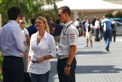 Michael Schumacher, Mercedes GP y su esposa Corina