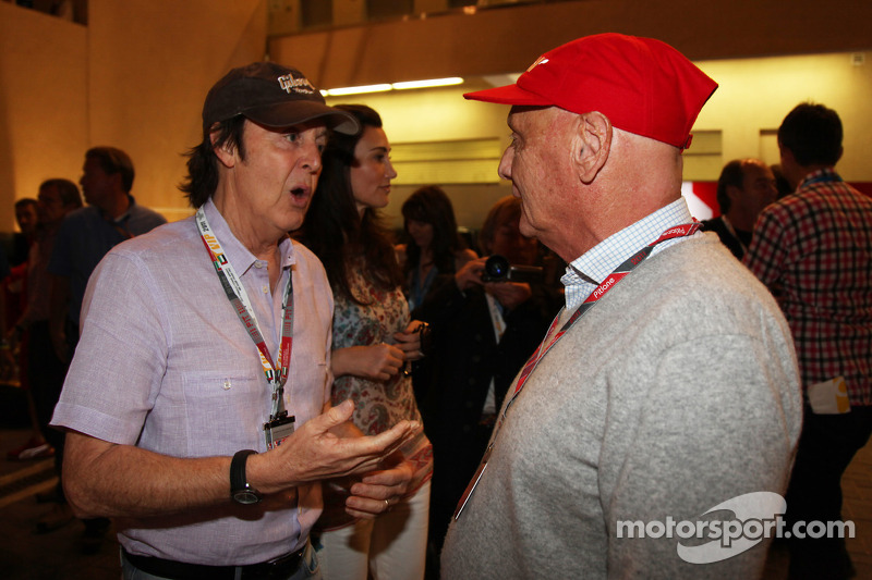 Paul McCartney e Niki Lauda